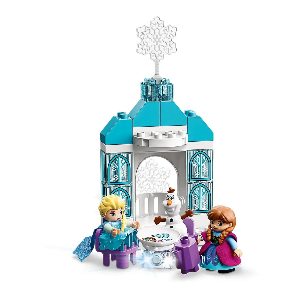LEGO 10899 Duplo Disney Le Château de La Reine des Neiges: Jouet de Construction Éducatif avec Mini Poupées Anna et Elsa, Idéal pour Les Petits Fans de Disney, Idée Cadeau pour Enfants