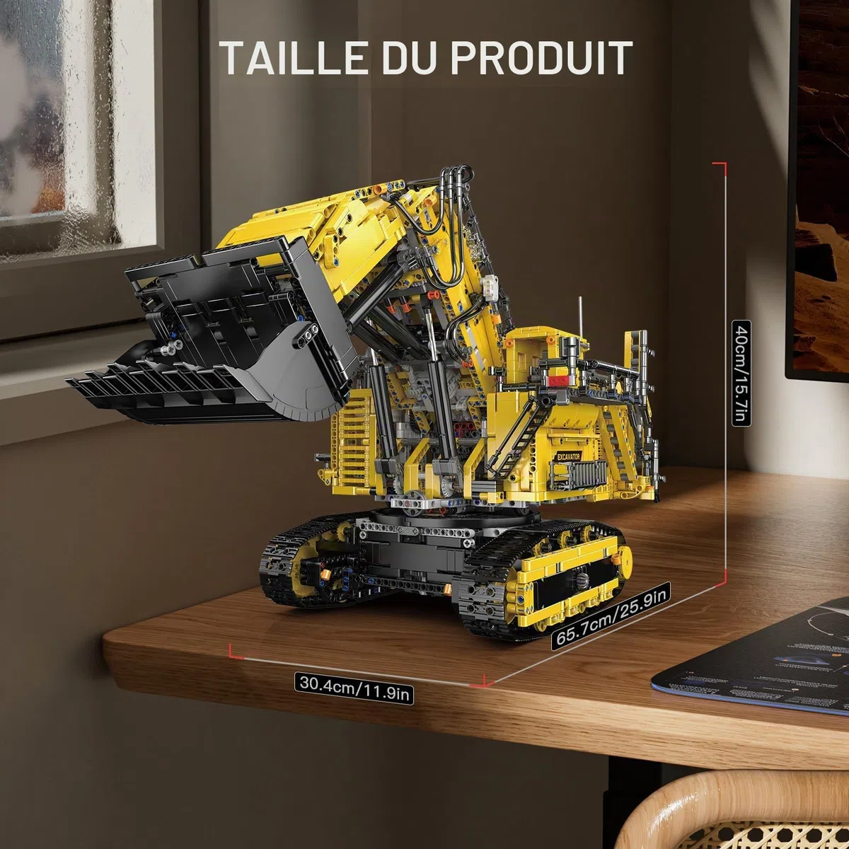 Mould King 17070 Technologie Télécommande Excavatrice Kit Excavatrice Avec Moteur Excavatrice Sur Chenilles Bloc De Construction Grue Clip Block Cadeaux Jouets Pour Adultes Et Adolescents(4767 Pièces)