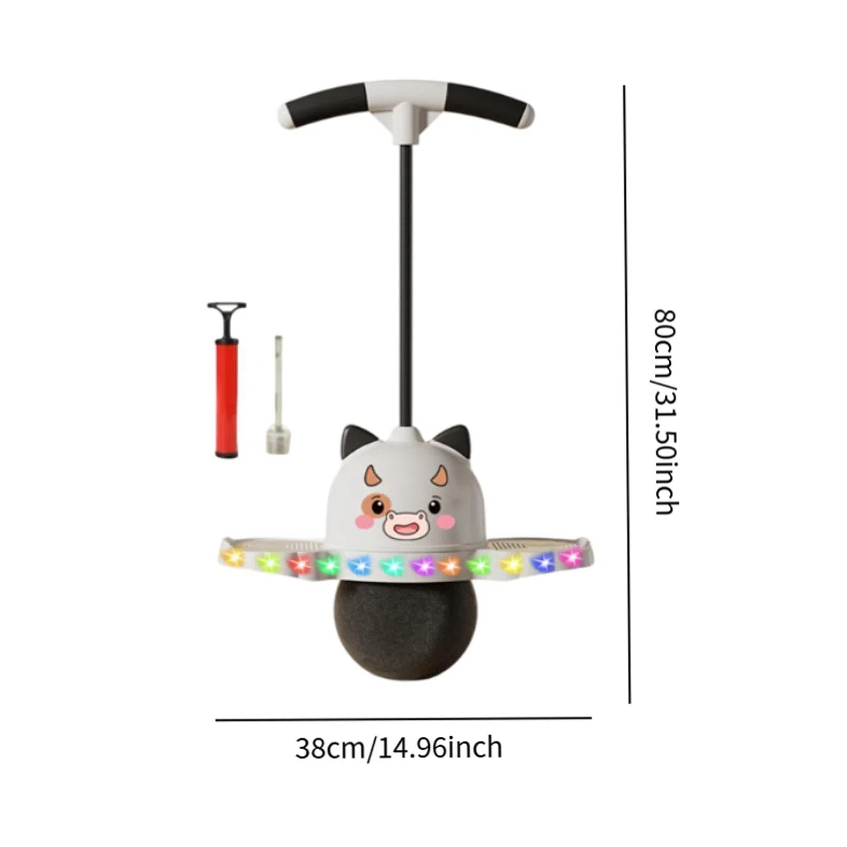 Bâton Sauteur pour Bétail avec Poignée, Idéal pour Le Saut Sauteur, Prise en Main Ferme, pour Adultes, Exercice Physique, Support pour Aire de Jeux.