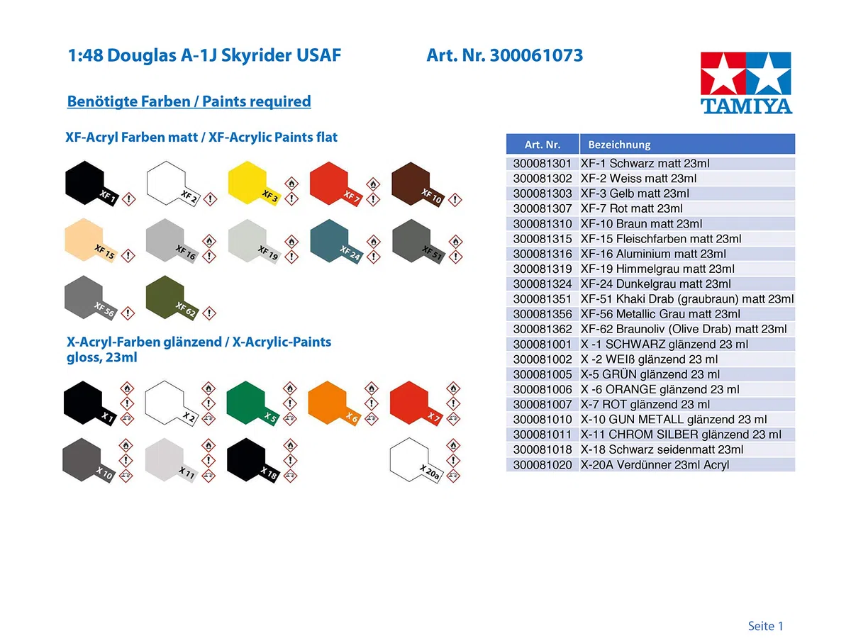 Tamiya - 61073 - A-1J Skyraider