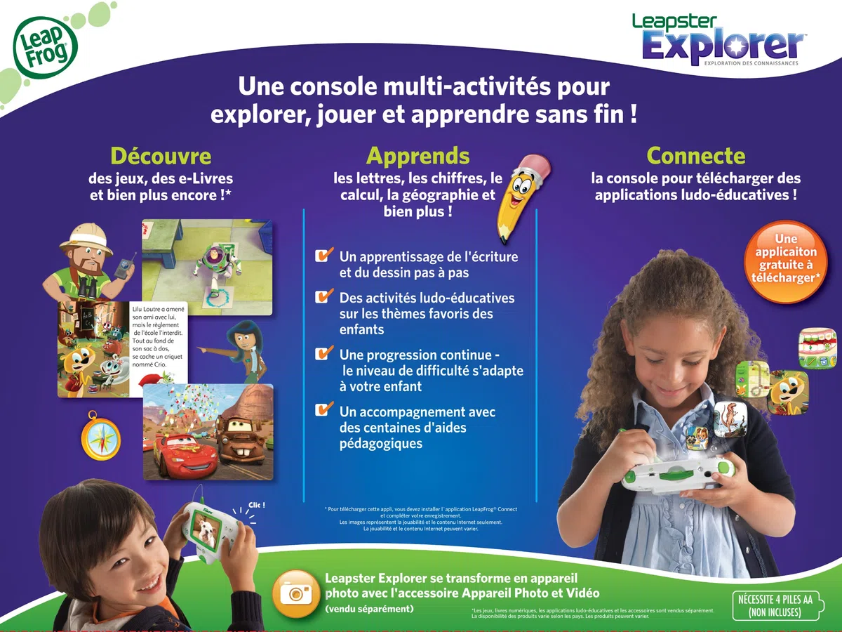 Leapfrog - 89100 - Jeu Educatif Electronique - Leapster Explorer - Vert
