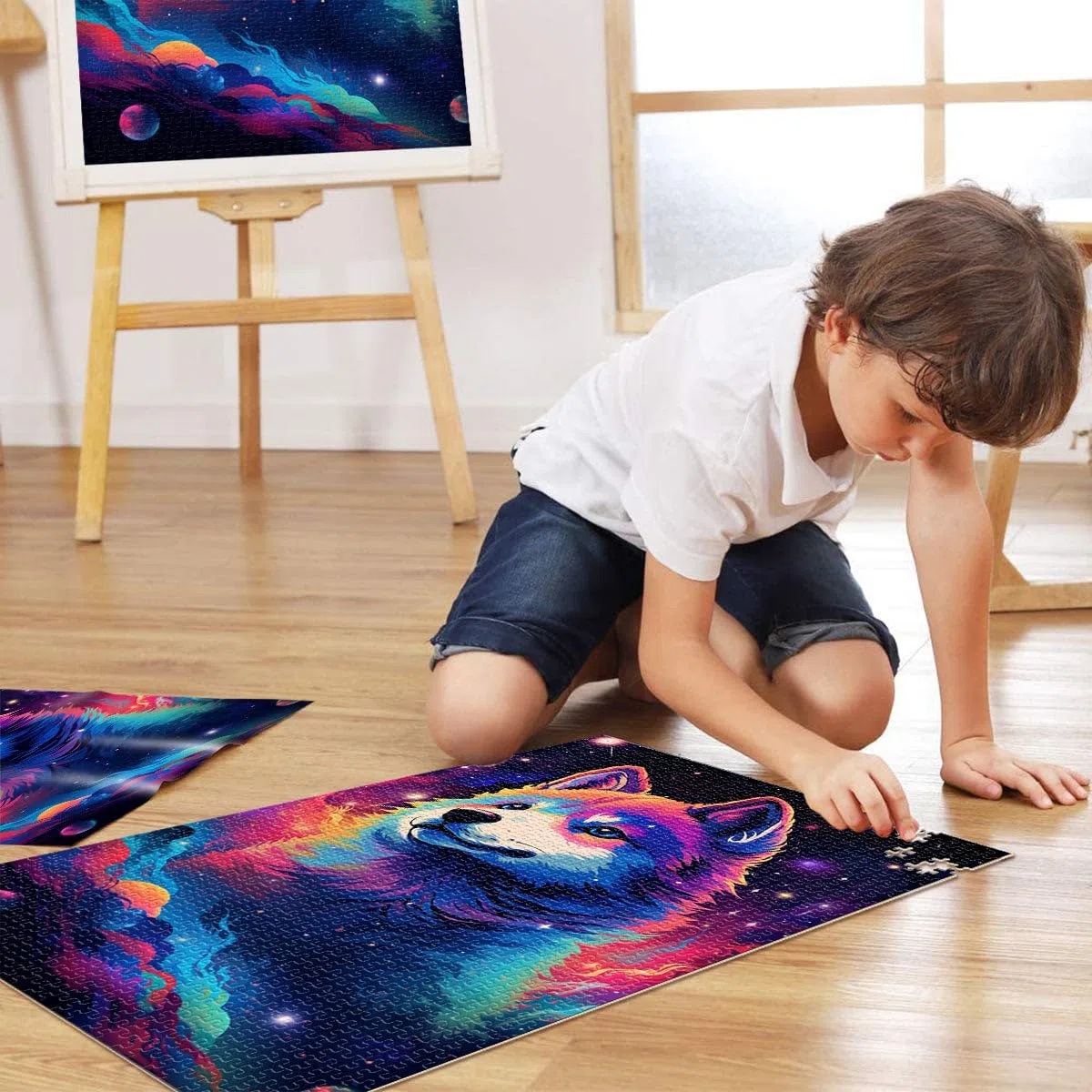 Puzzles Adultes 2000 pièces Bébé Husky Jeux éducatifs à Domicile Jouets DIY Cadeau d'anniversaire, Cadeaux, Décoration Murale 27,56 po x 39,37 po Adolescents de 14 Ans et Plus