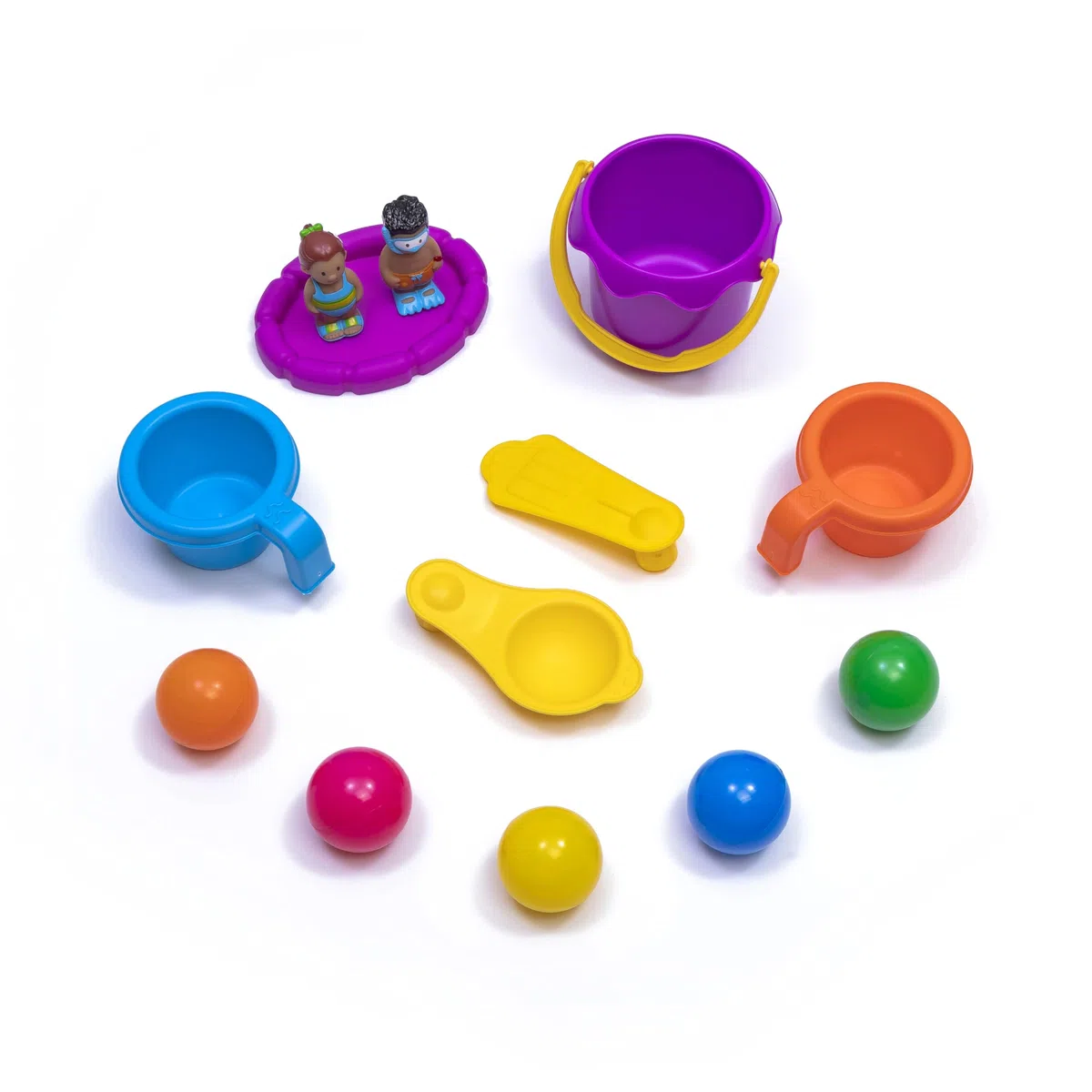 Step2 Spiral Slide Table d'eau avec 13 Accessoires | Table De Jeu Enfant A Eau | Table D'Activité pour Le Jardin en Bleu Et Rouge
