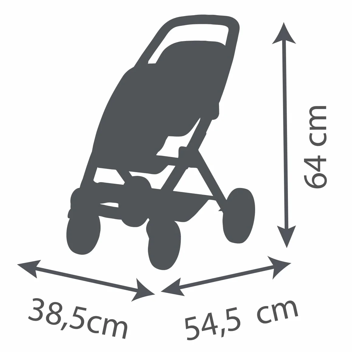 Smoby - Maxi-Cosi - Poussette Jumeaux Beige - Jouet d'Imitation - Balader 2 Poupons Jusqu'à 42 cms - Roues Silencieuses et Multidirectionnelles - A Partir de 3 Ans - Fabrication Espagnole