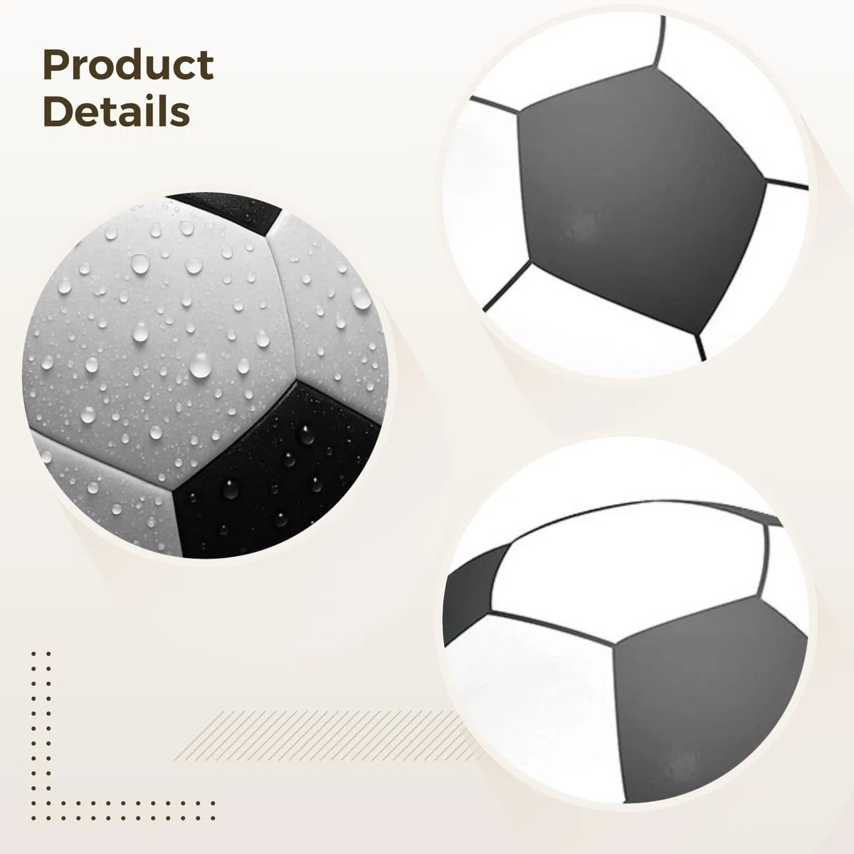Ballon de plage gonflable noir et blanc, géant de 150 cm, en PVC durable pour s'amuser en plein air, idéal pour les fêtes, les écoles et les événements sportifs