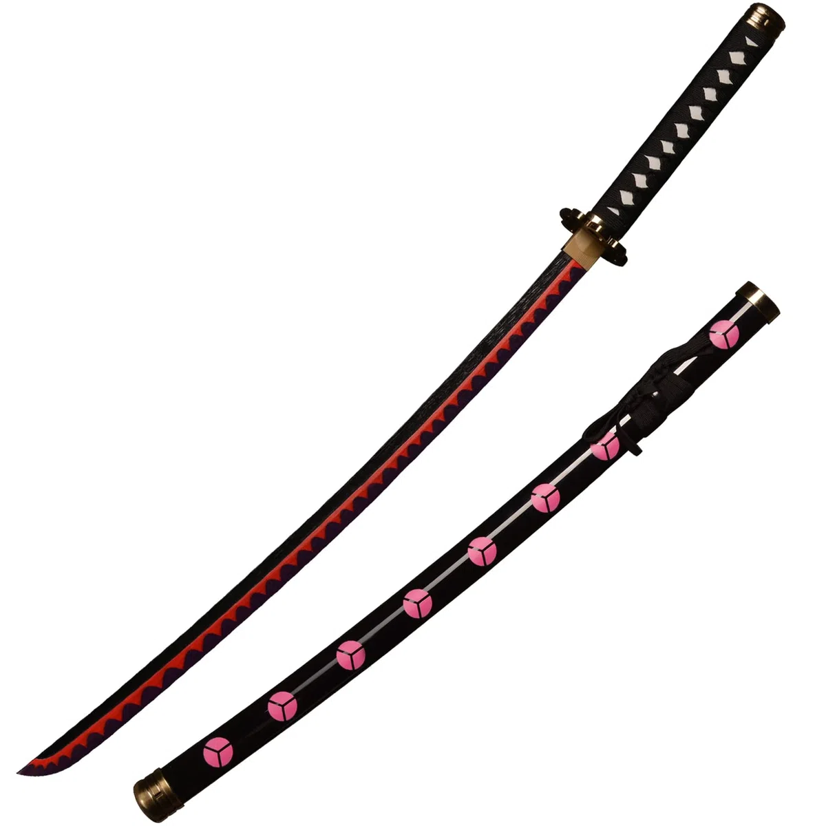 Épée Roronoa Zoro 100 cm épées en Bois Japonais Katana en Bois Cosplay épée-shisui