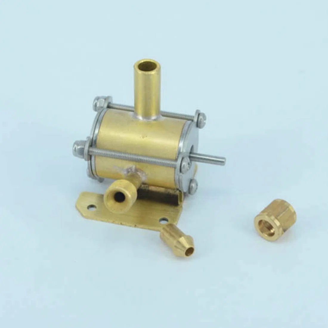 BuildCubes Modèle de Moteur à Vapeur, Mini Moteur à Vapeur en Métal Moteur à Turbine à Vapeur, Kit de Modélisation de Moteur à Turbine, Kit Moteur à Vapeur, éducatif Cadeau -RTR
