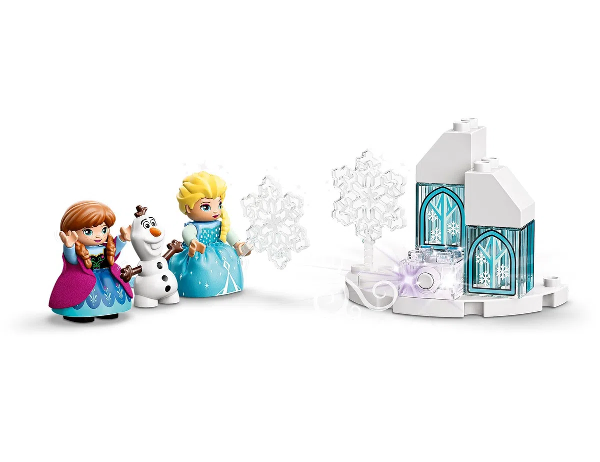 LEGO 10899 Duplo Disney Le Château de La Reine des Neiges: Jouet de Construction Éducatif avec Mini Poupées Anna et Elsa, Idéal pour Les Petits Fans de Disney, Idée Cadeau pour Enfants