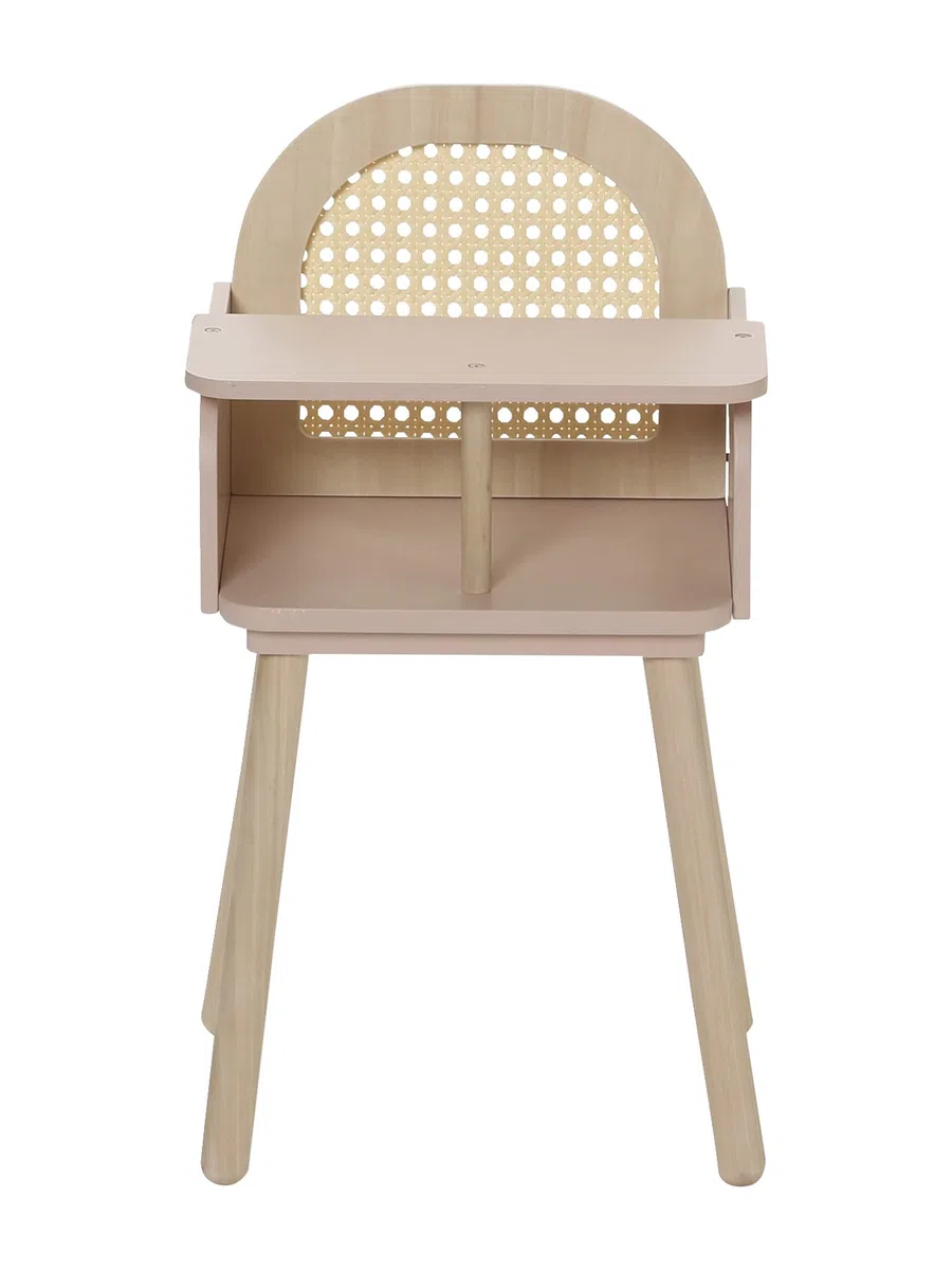 VERTBAUDET Chaise Haute en cannage et Bois Multicolore TU