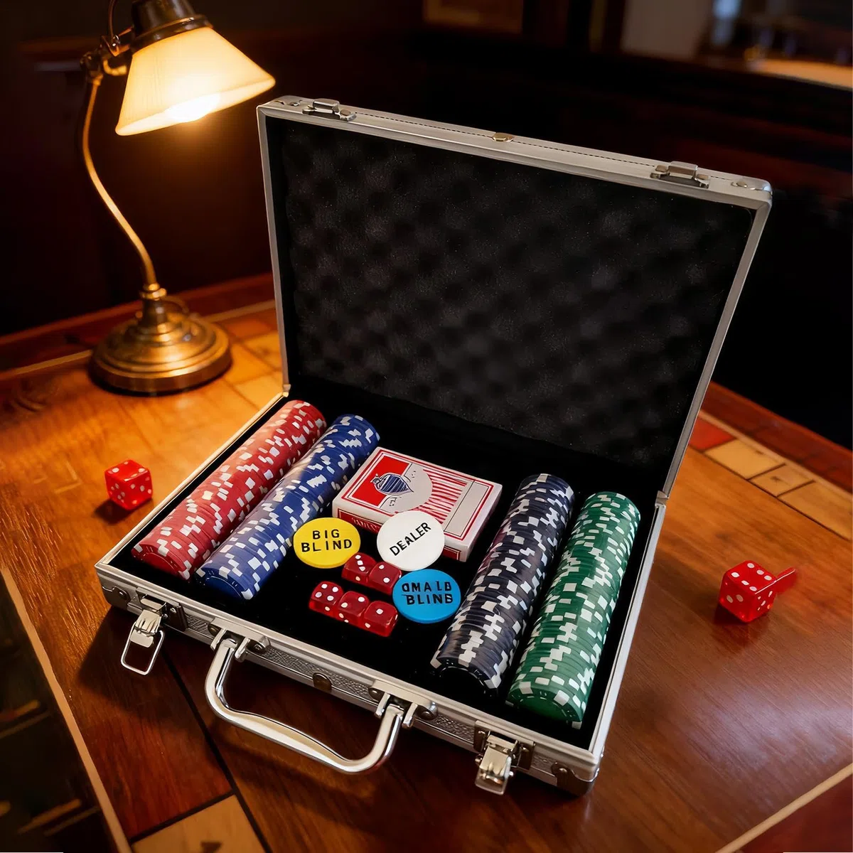 Coffret Jetons Poker Avec Mallette Sans