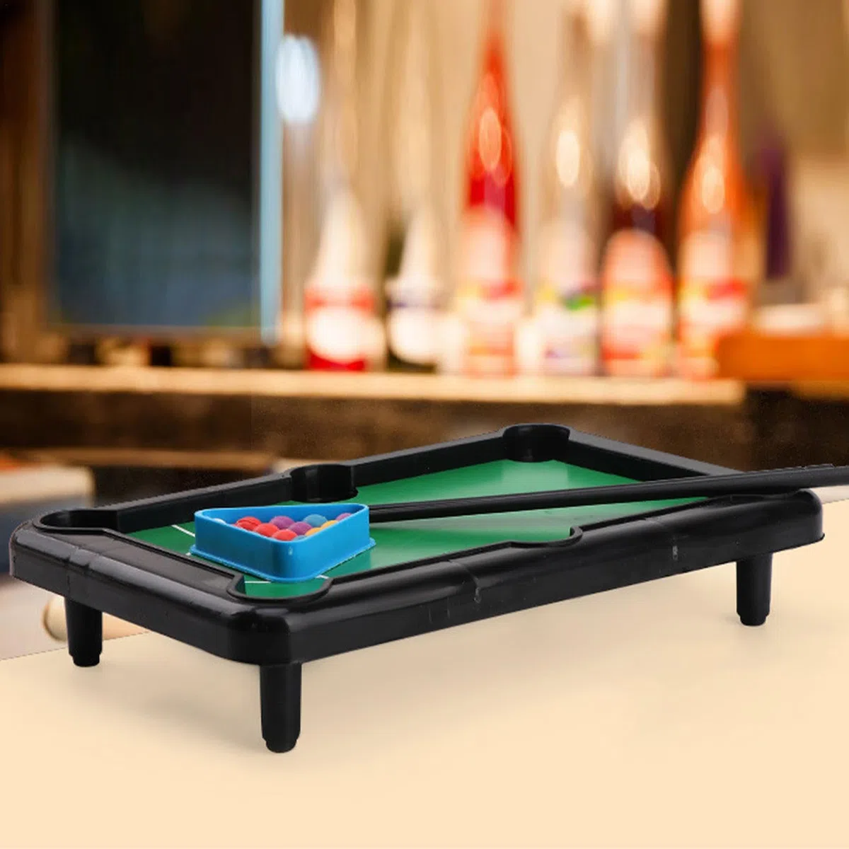 Table de Billard de Table, Table de Billard - Ensemble de Jouets de Table de Billard,Table de Billard de Table, Jeux de société familiaux Miniatures Amusants pour Adultes, Chats,