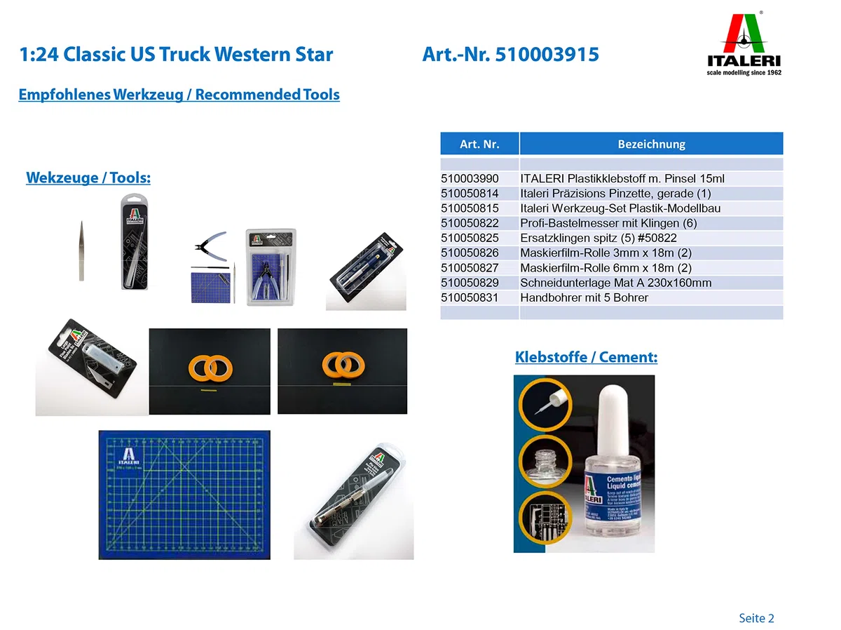 ITALERI- Western Star Classic, I3915, Non renseigné