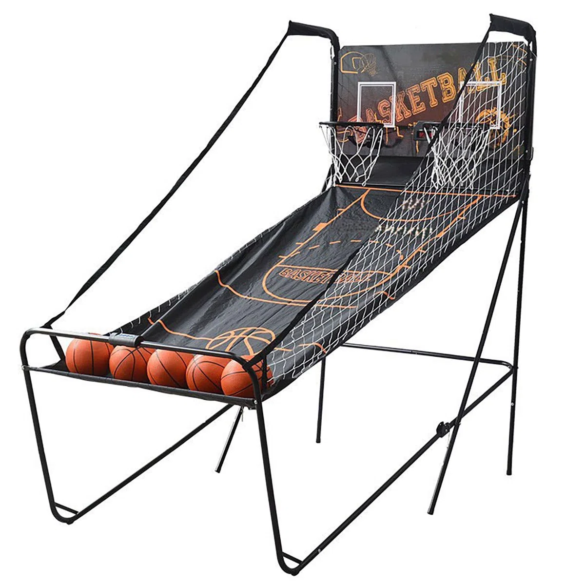 Machine de tir de basket-ball avec marquage électronique - Arceau pliable à montage rapide pour la maison et l'extérieur