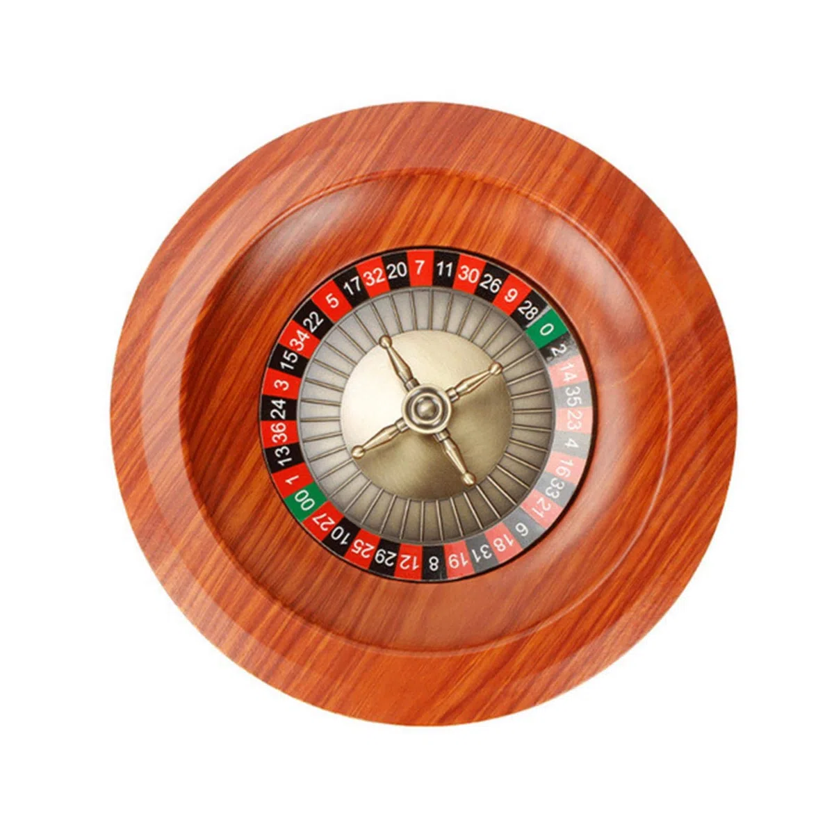 Roulette Gravere, Jeu de Roulette en Bois de Luxe de Classe Casino Russe, 12 Pouces, Roulette Assistée, Jeu de Hasard pour Enfant et Adulte