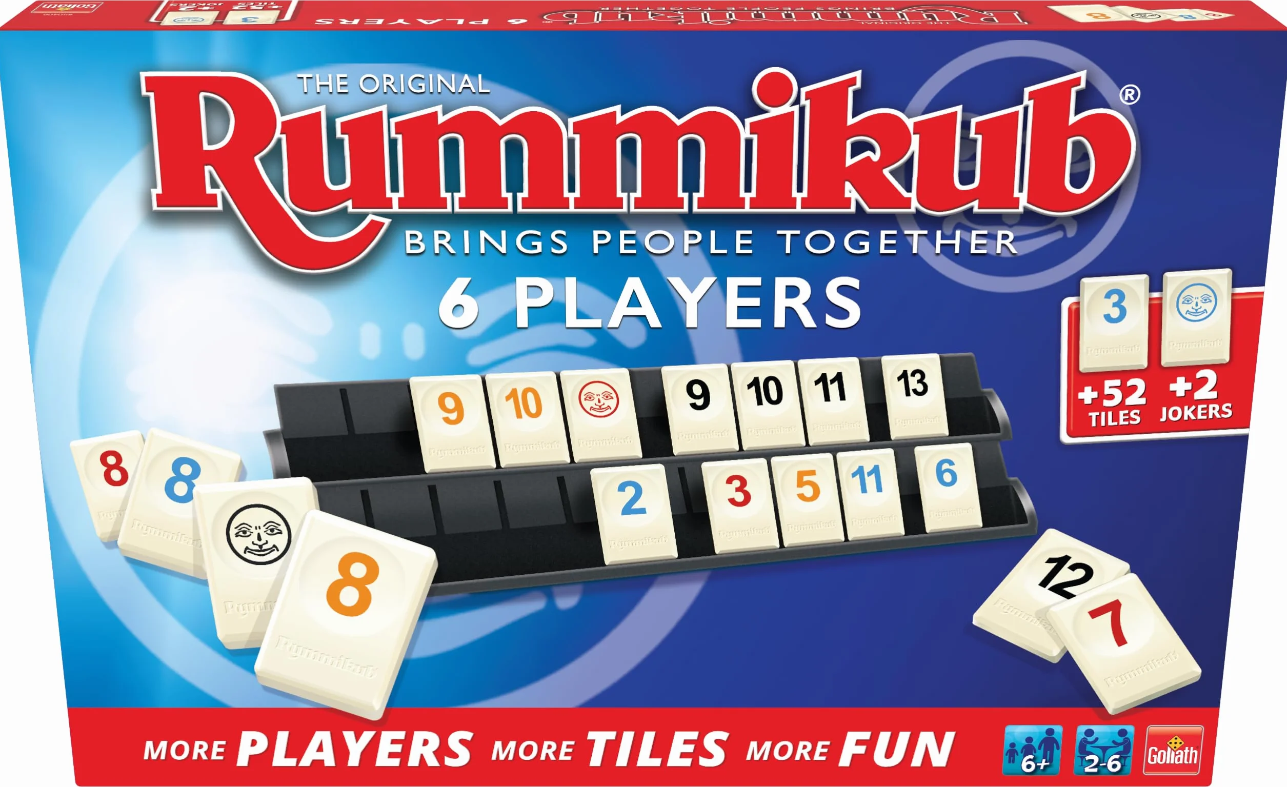 Rummikub Original 6 Joueurs Multicolore (Goliath 50412)