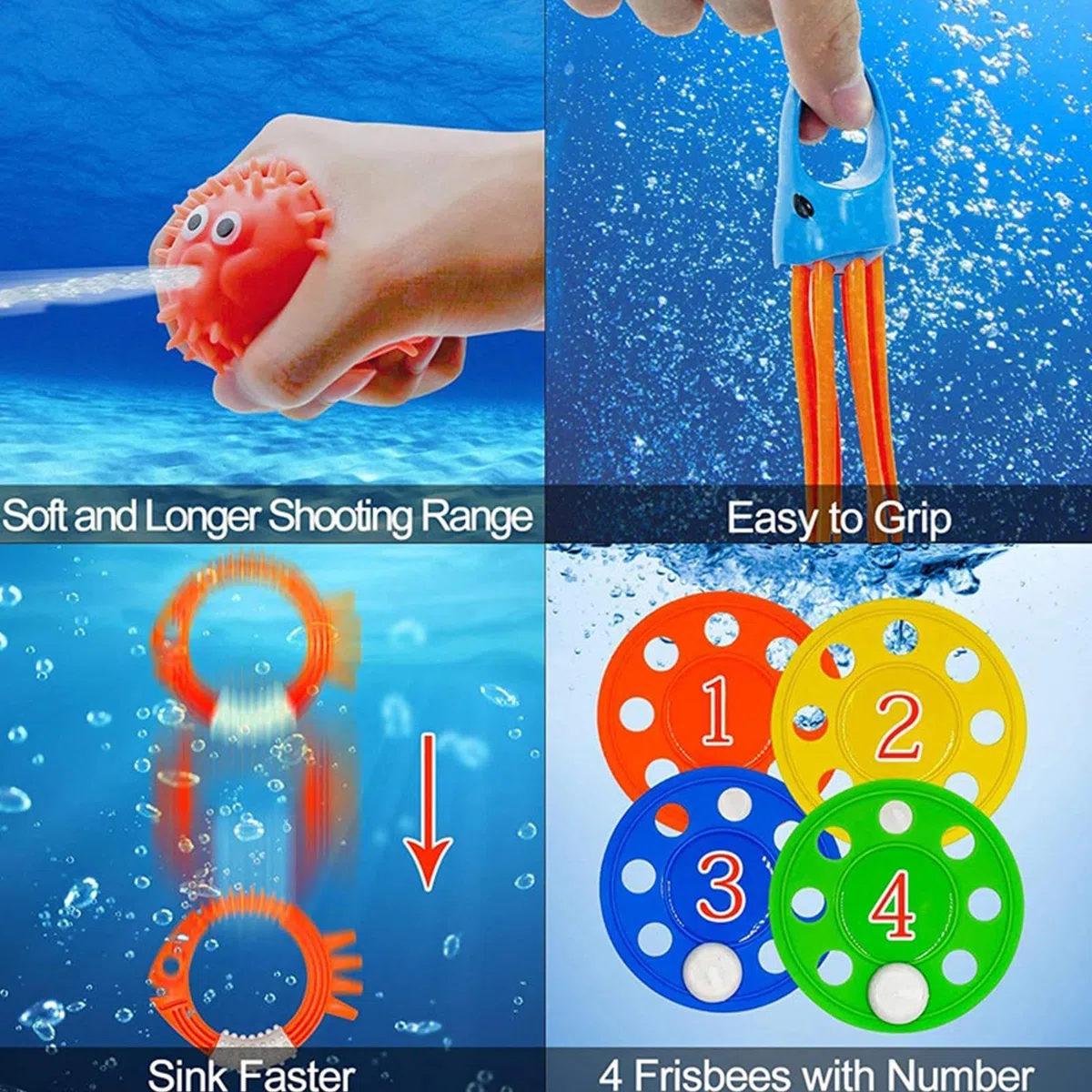 Jouet de plongée – Ensemble de jeu sous-marin de 34 pièces pour piscine et activités pour enfants