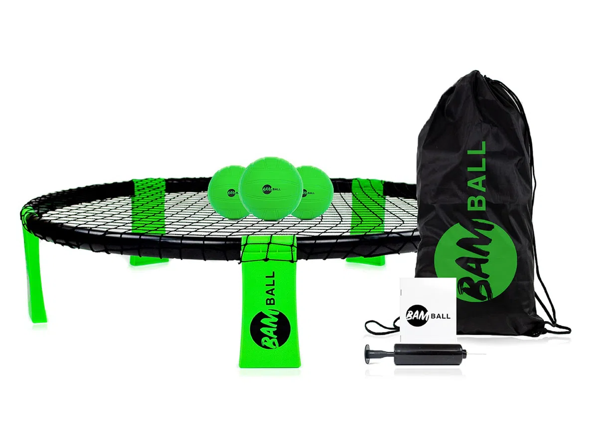 Set avec 3 balles + Pompe supplémentaire – Le Jeu d'été Parfait – Comprend 3 balles, Sac de Sport, Pompe et Instructions – Jeu pour Enfants, Adolescents et Adultes