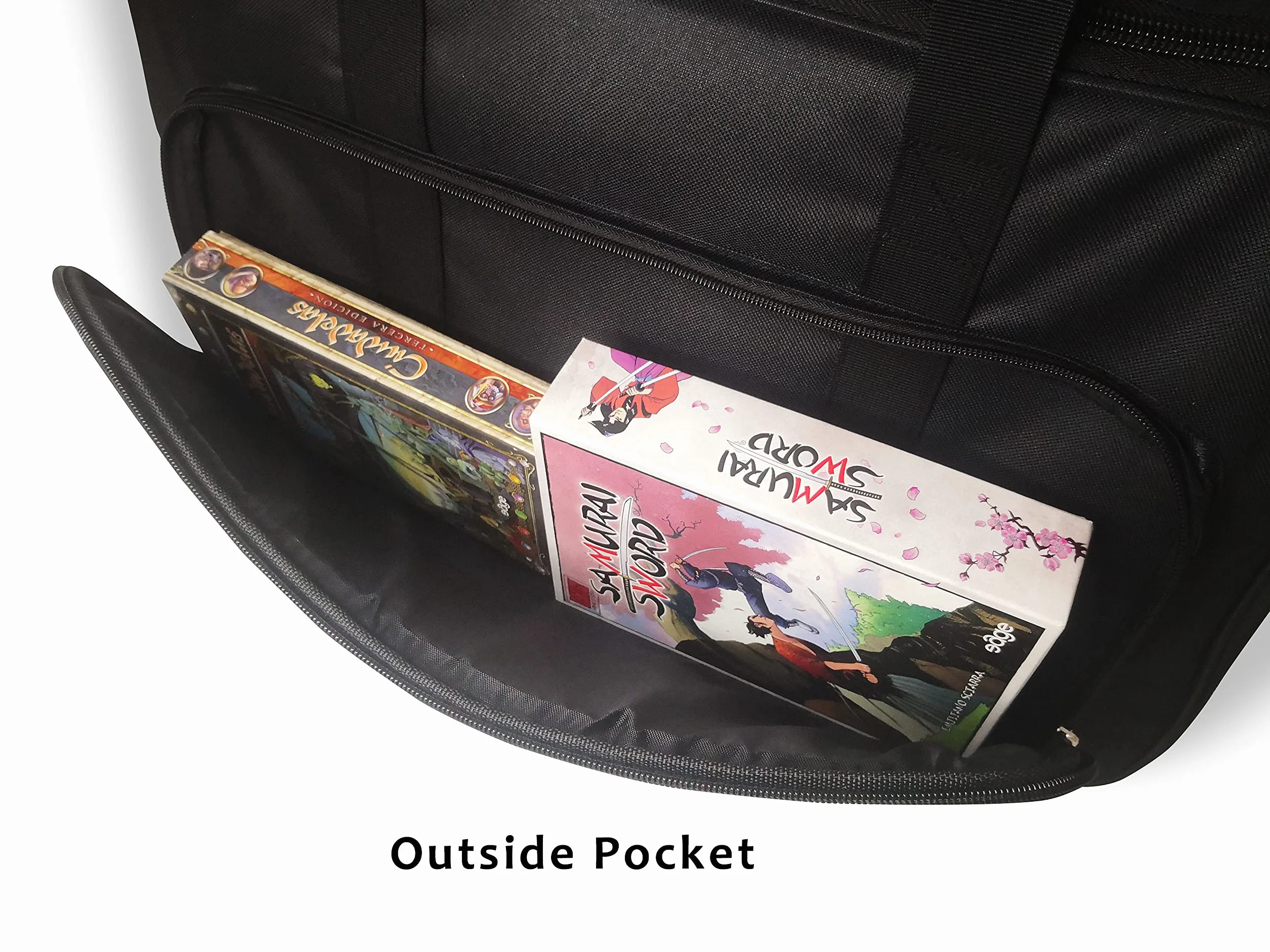 Board Game Package |Sac à Dos pour Transporter de Grands Jeux de société | Grande capacité, POLYVALENCE et Protection | Rembourrage 10 mm, poignée, bandoulière et Poche extérieure