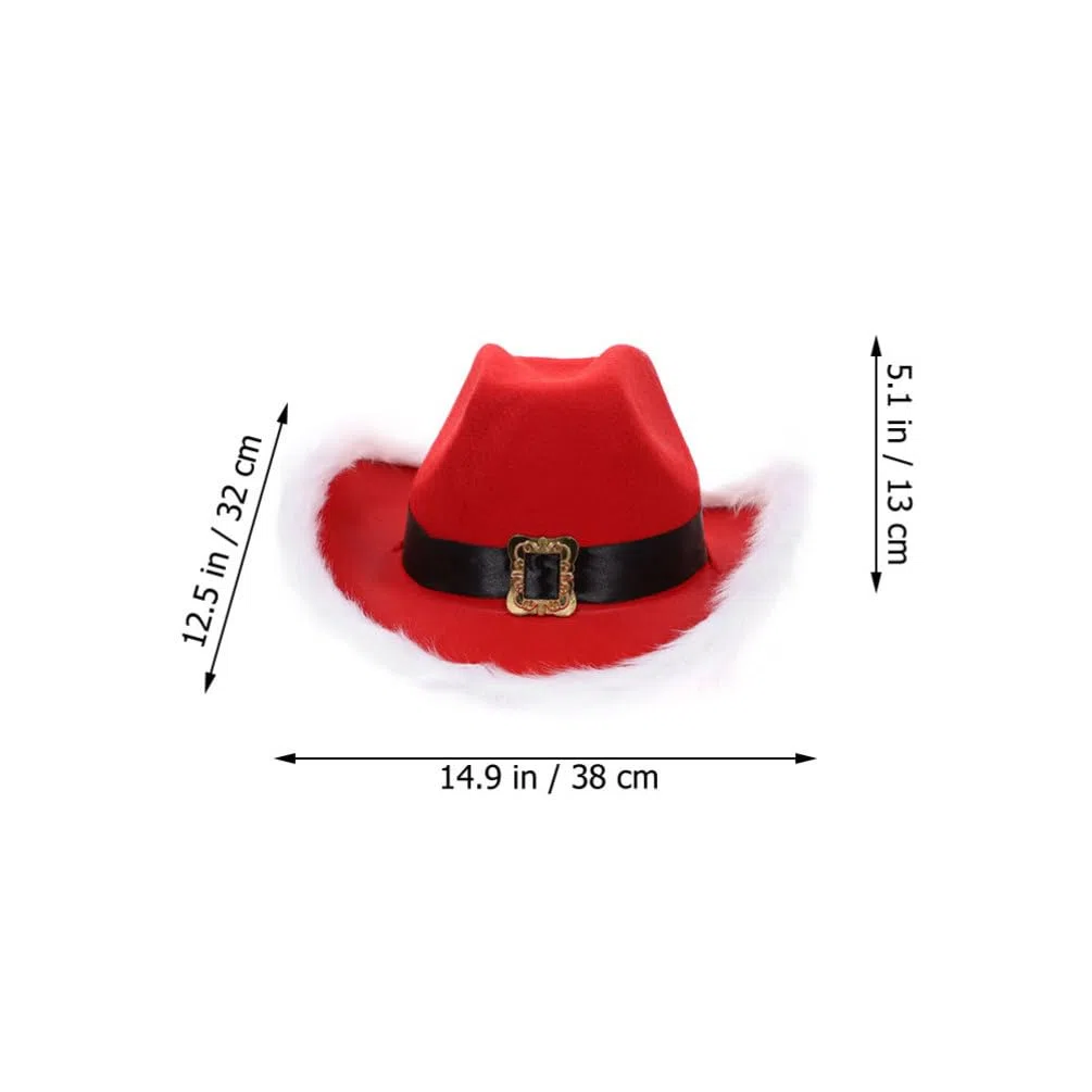 Toyvian Chapeau de Noël Bonnet de Père Noël Barbe Lunettes Déguisement Accessoires Fête