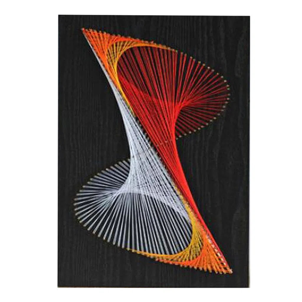 KIXZSAZ Kits de string art vintage faits main : Fabuleux kits de bricolage pour la peinture sur clous et le string art géométrique. Fournitures et matériaux pour loisirs