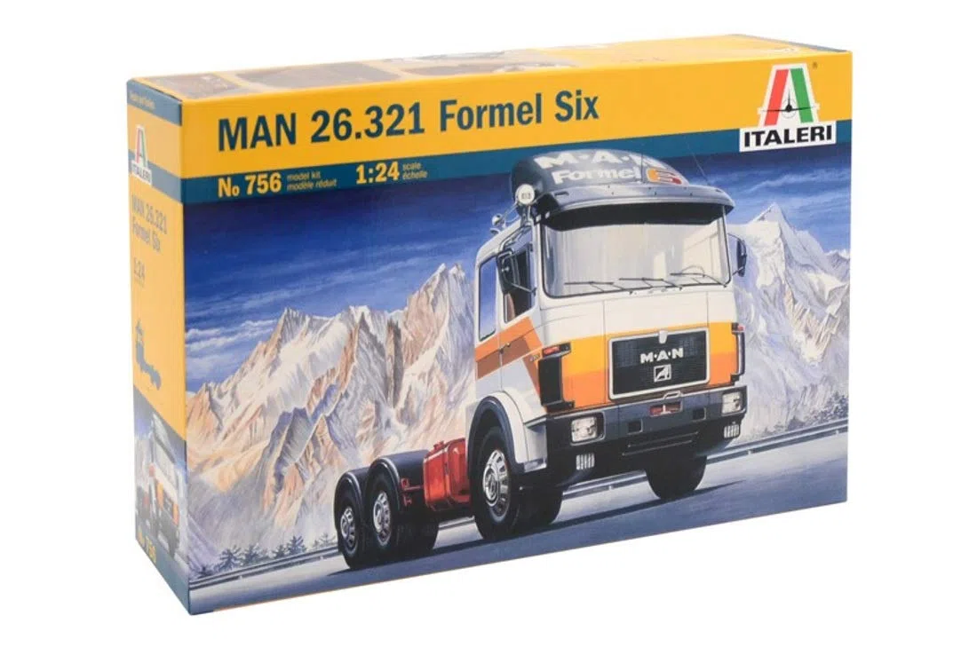 Italeri - I756 - Maquette - Voiture et Camion - Man 26.321 Formel Six - Echelle 1:24