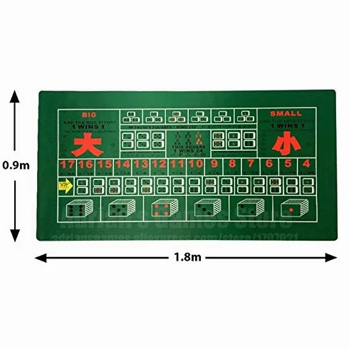 Coussin de Poker Professionnel Anti-Eau et réducti Tapis de Table de Poker Texas Hold'em for Jeux de Craps Tissus Non ondulés/Tapis en Caoutchouc for Tables de Poker