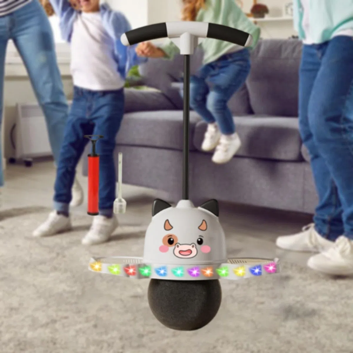 Bâton Sauteur pour Bétail avec Poignée, Idéal pour Le Saut Sauteur, Prise en Main Ferme, pour Adultes, Exercice Physique, Support pour Aire de Jeux.