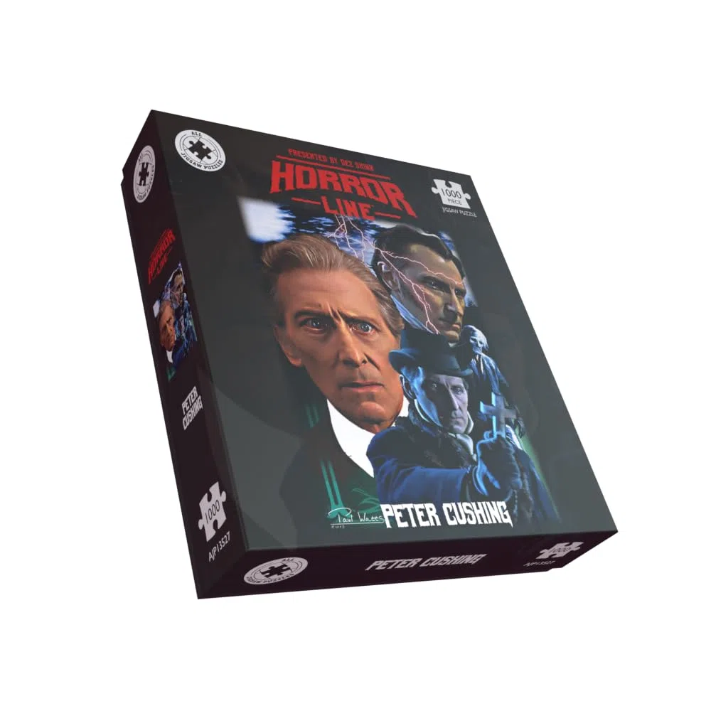 Peter Cushing King Of Horror Movie Puzzle – 1000 pièces Édition Collector – Classique Culte Horreur Films Hommage Taille 66 x 50 cm