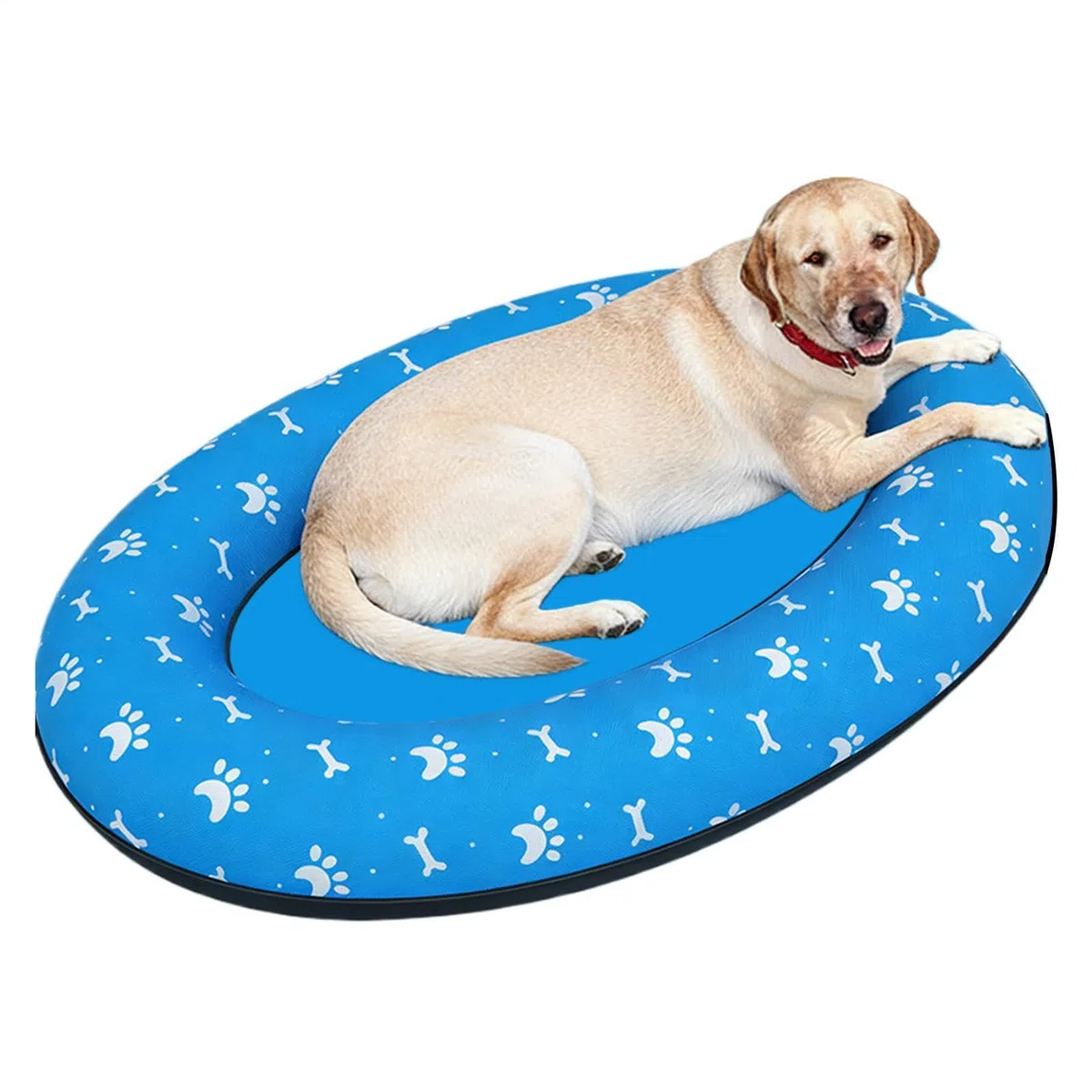 Raft pour Chien Tapis Antidérapant Gonflable | Grande Piscine pour Chien Pour Propriétaires de Chiens, Éducateurs, Plage Lac Rivière Jardin Parc Club