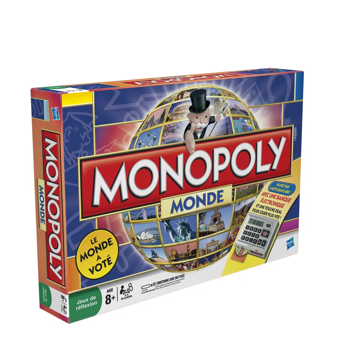 Hasbro - 16121010 - Jeu de Société Electronique - Monopoly Monde