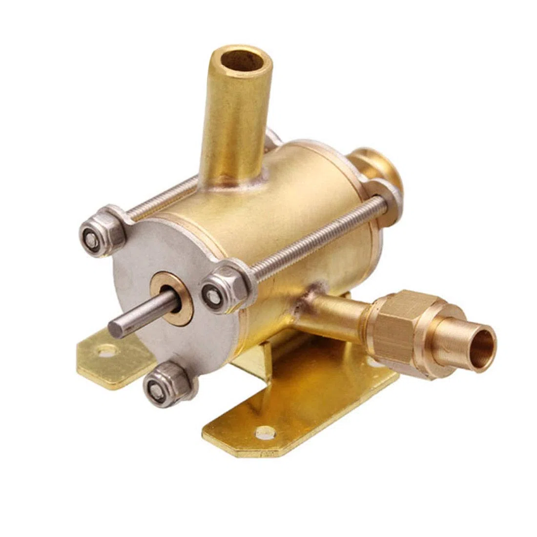 BuildCubes Modèle de Moteur à Vapeur, Mini Moteur à Vapeur en Métal Moteur à Turbine à Vapeur, Kit de Modélisation de Moteur à Turbine, Kit Moteur à Vapeur, éducatif Cadeau -RTR