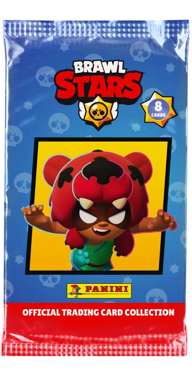 Panini Brawl Stars Trading Cards Boite métal 8 Pochettes + 3 Cartes édition limitée