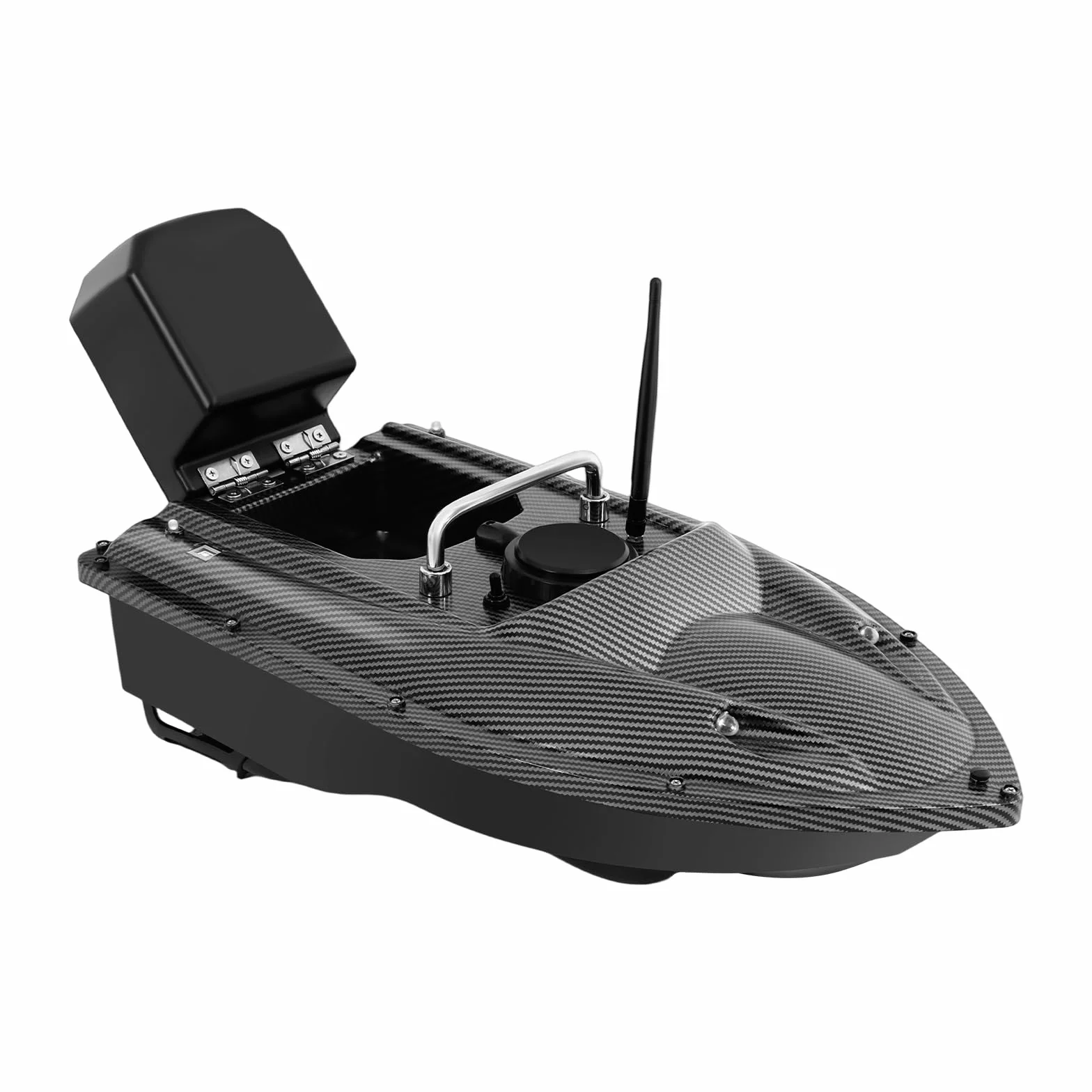 Bateau Amorceur Télécommandé 500m Bateau à Appât sans Fil pour Pêche Carpe Auto Cruise avec Batterie Grande Capacité Coque Profilée Résistant Vent et Vagues pour Lac et Étang