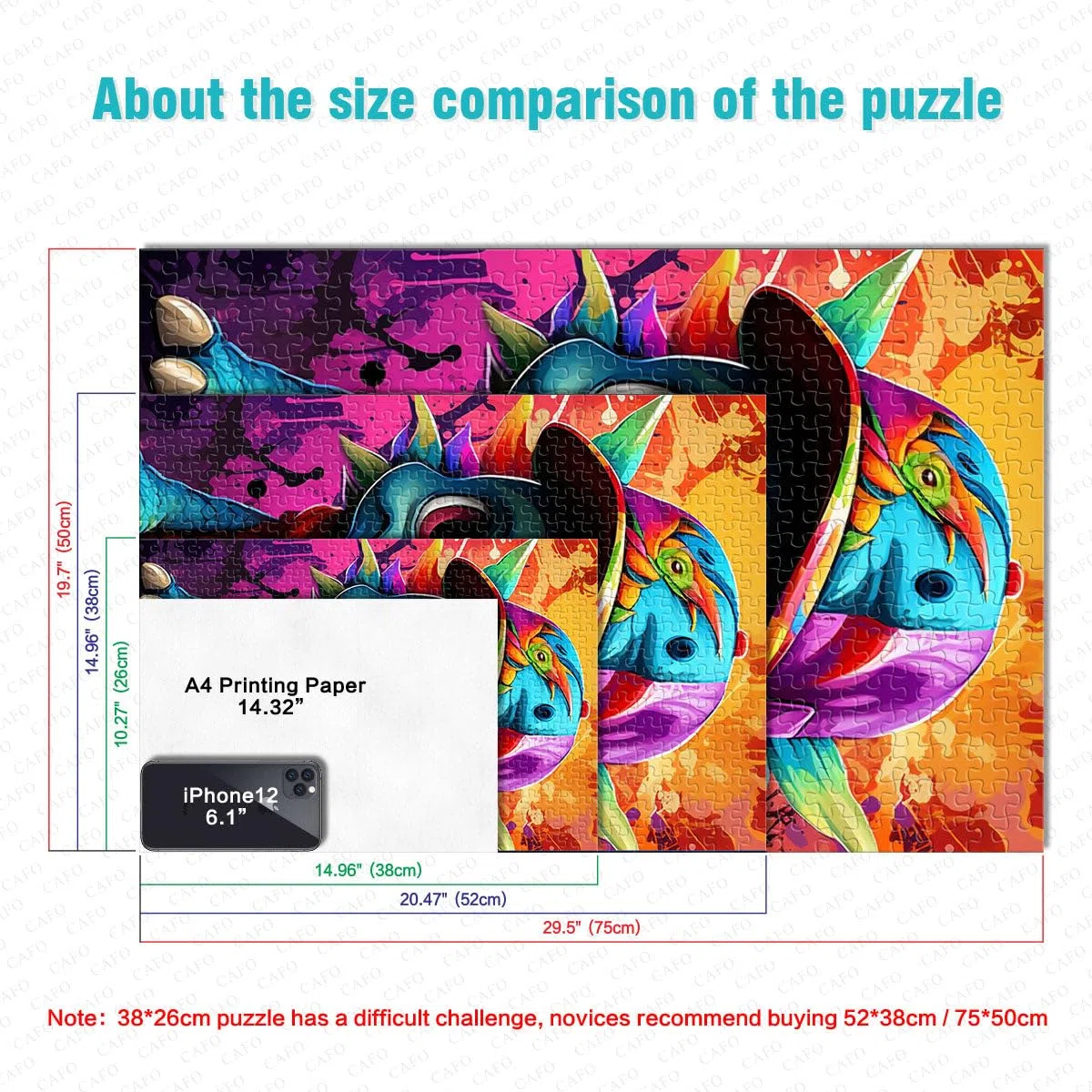 Puzzle pour Adultes 2000 pièces Art Dragon Bébé Puzzle pour Jeu éducatif Défi Jouet Illustration Cadeau 27,56 po x 39,37 po pour Les 14 Ans