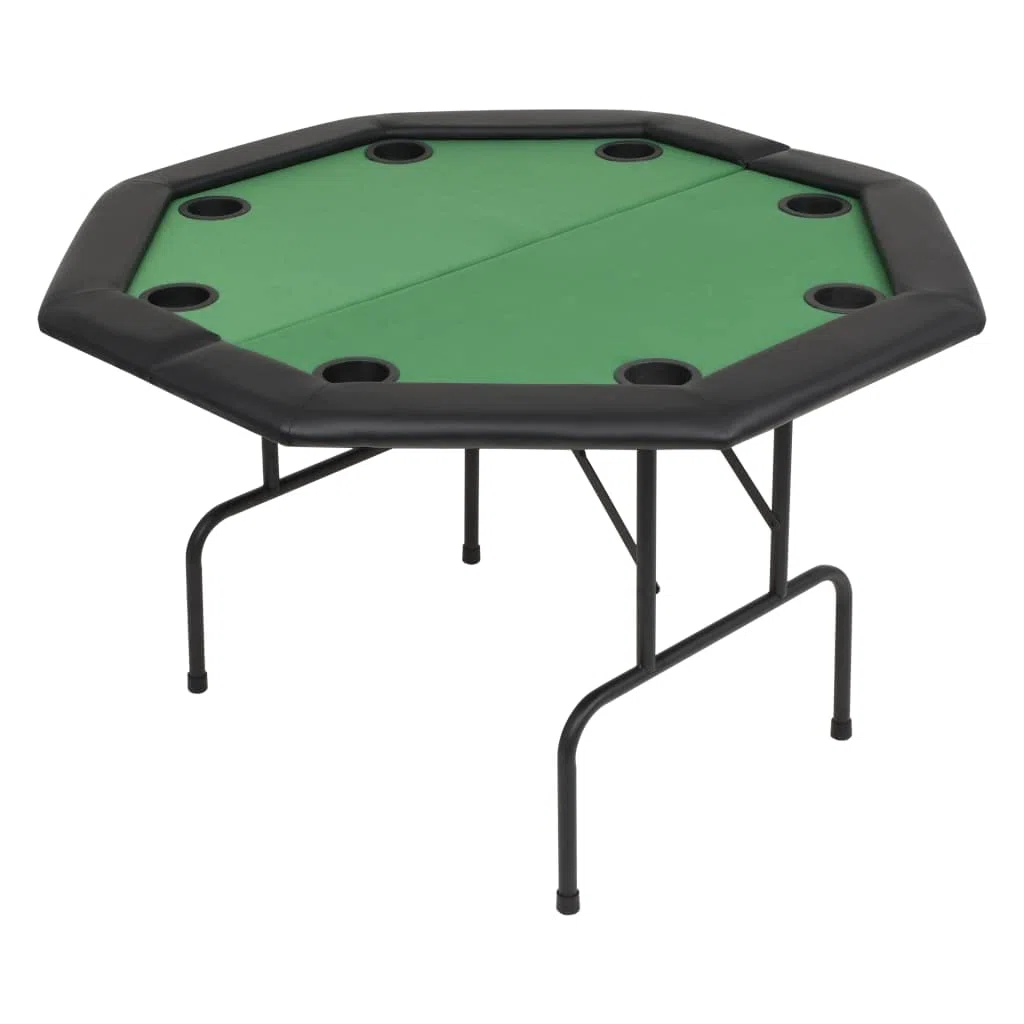 Générique Table de Poker Pliable pour 8 Joueurs 2 Plis Octogonale Vert,Meubles,Tables,Tables de Poker & de Jeux,Vert,19.16 KG,80211
