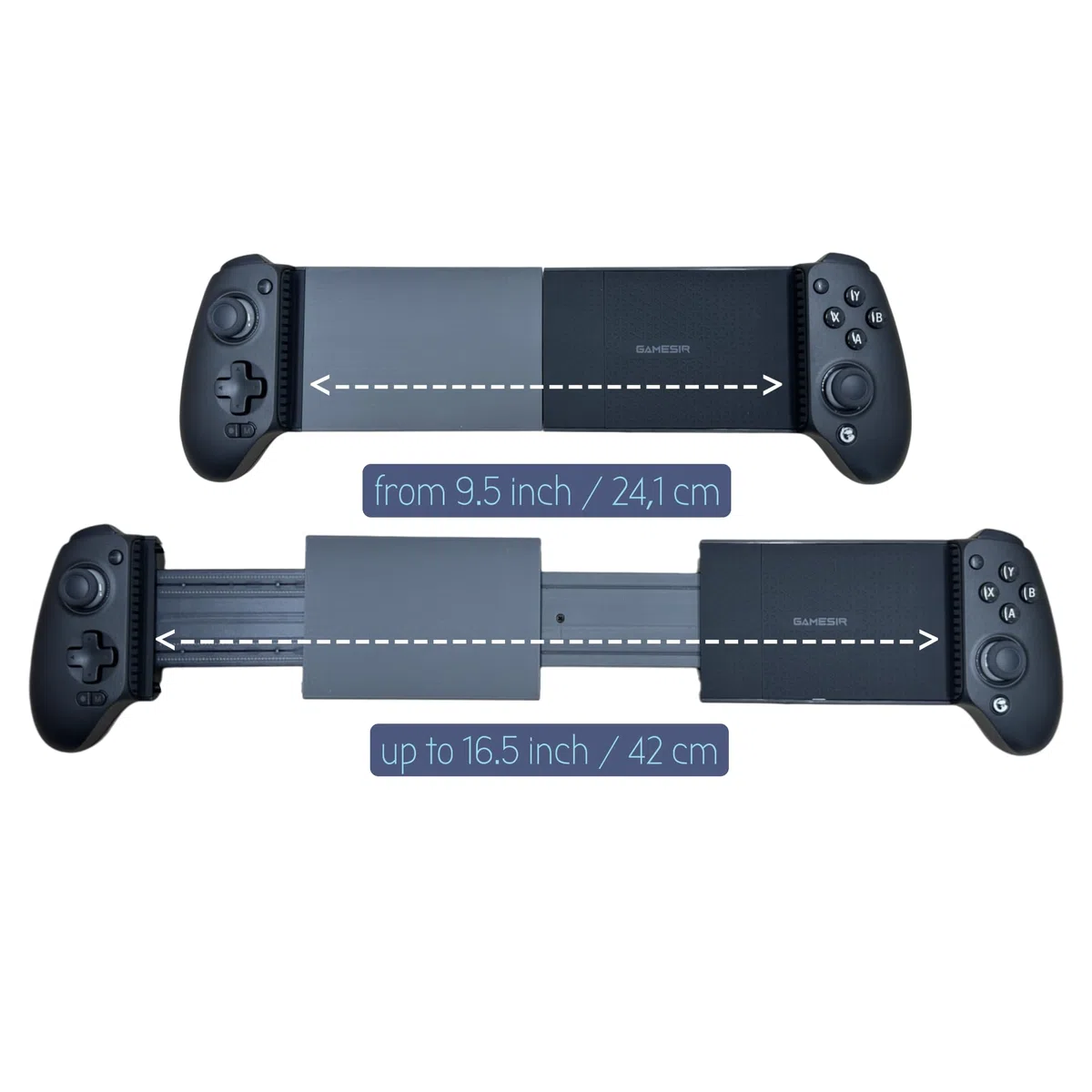 Kit d'extension pour manette GAMESIR G8 Plus pour tablettes + support ROG Flow Z13 – (portée étendue de 9,5 à 41,9 cm) DYI – Facile à installer – Il ne s'agit pas d'un contrôleur ; c'est juste un kit