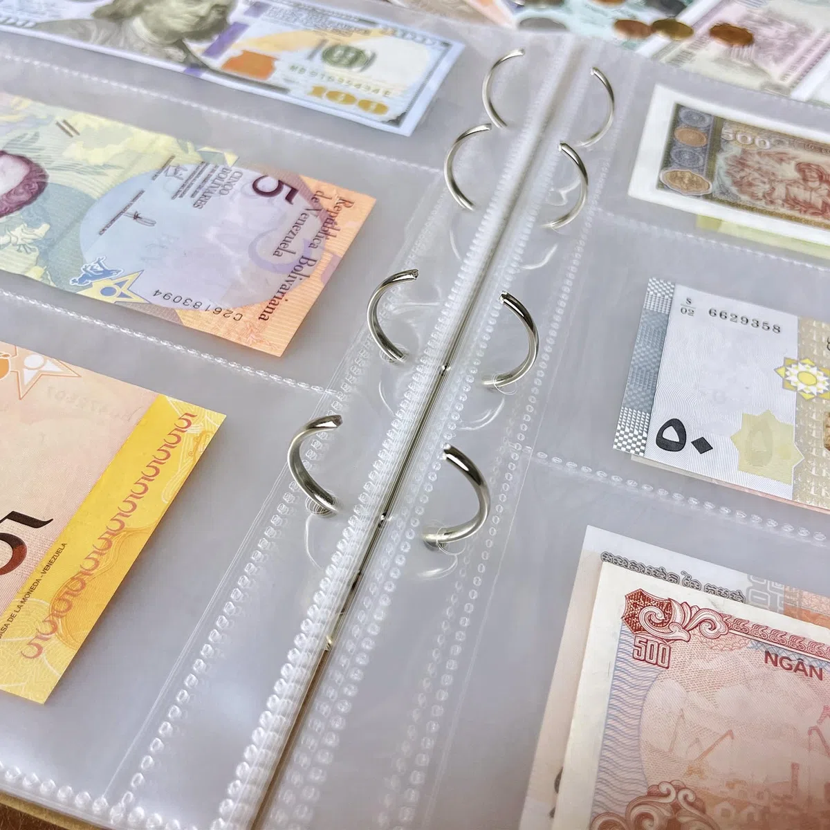 Ettonsun Lot de 120 pochettes en papier pour collection de billets de banque et billets de banque