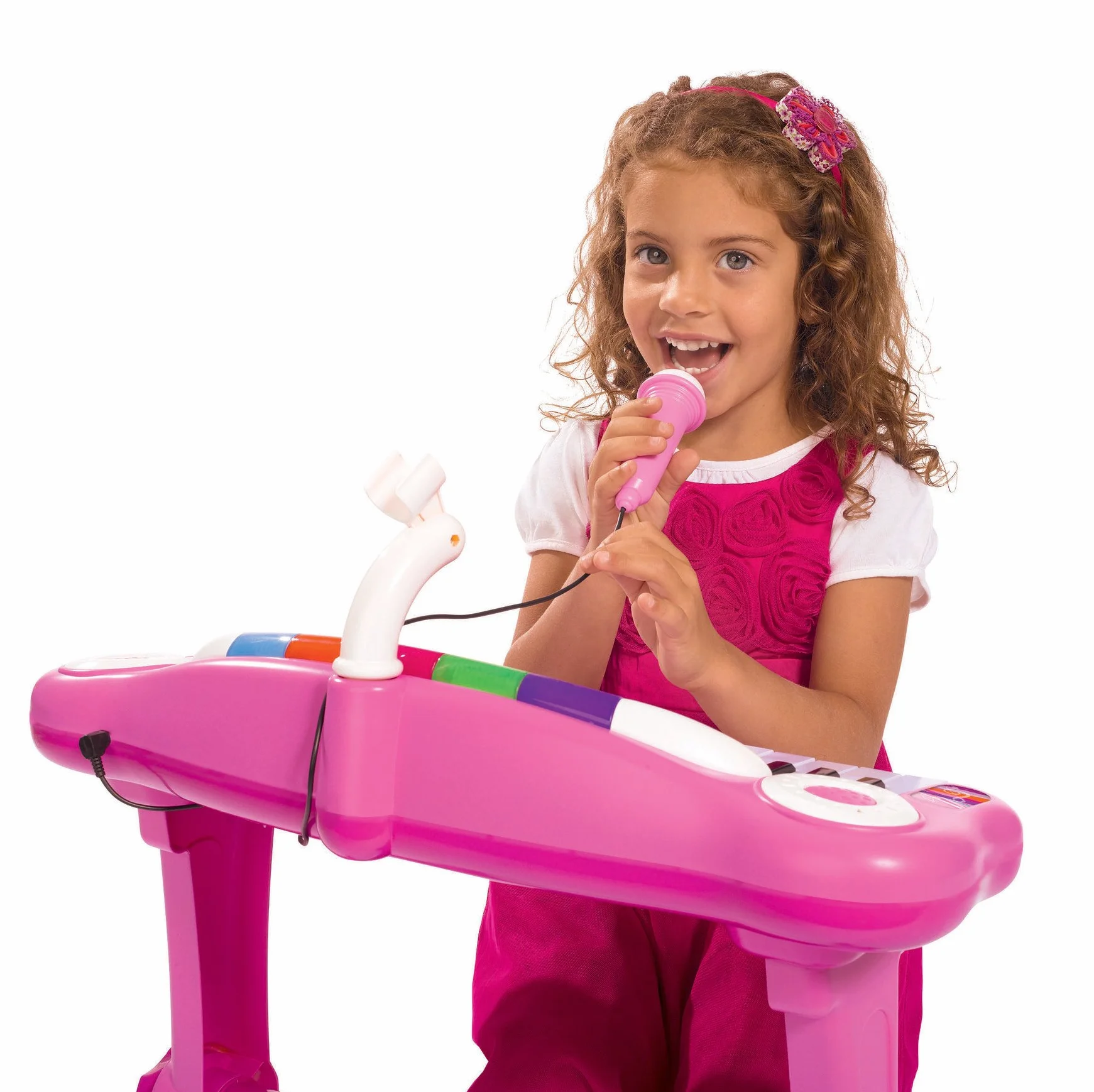 Simba - 106830690 - Clavier sur Pied - My Music World avec Tabouret - Girls, Noire