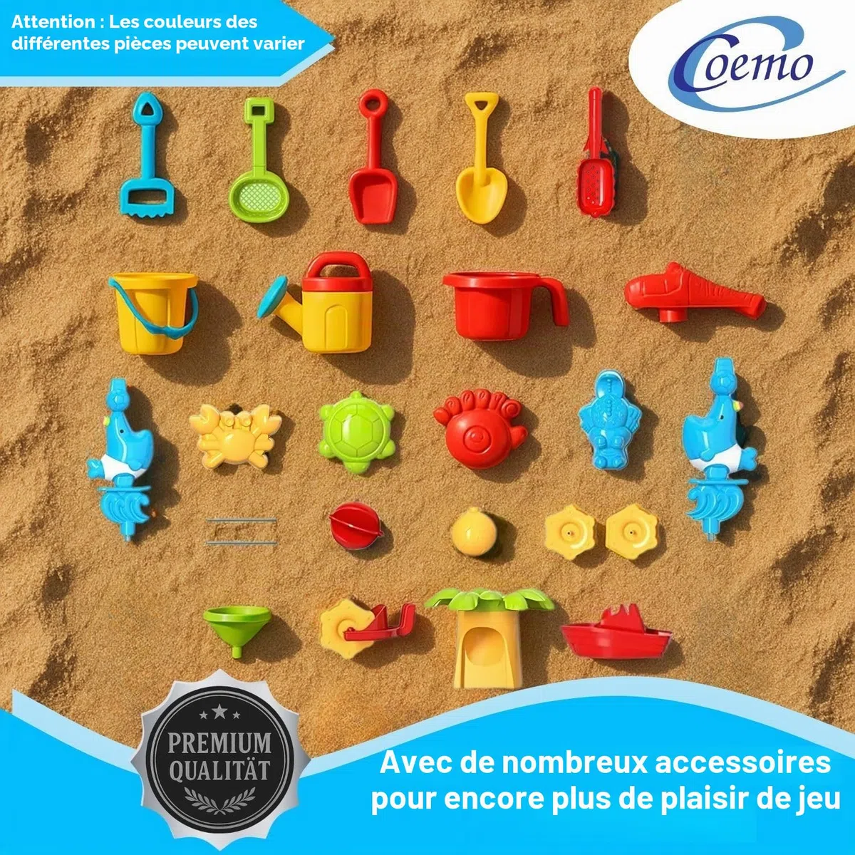 Table de Jeu Narus XL à Sable et Eau - 3 Bacs Séparés, Tabouret, pour Enfants, Extérieur, Balcon et Jardin - Bac à Sable avec Jouets et Table de Plantation