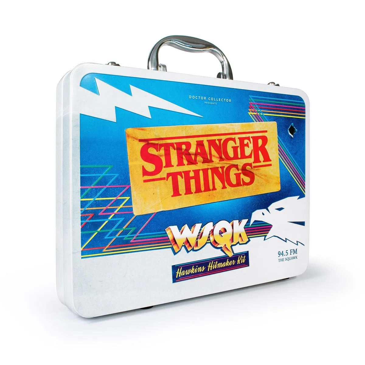 Doctor Collector Stranger Things WSQK Hawkins Hitmaker Memories Collector's Box Coffret Collector en édition limitée, Coffret métallique avec Vinyle Exclusif et répliques Officielles