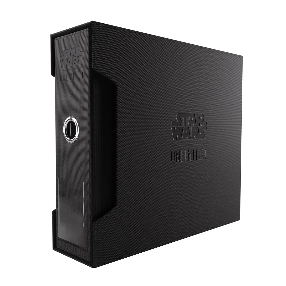 Gamegenic - Star Wars : Unlimited Premium Cardport XL - 24 Broches Slipcase Ring Binder, Officially Licensed Storage for Masterset Collection, Hexafyber Surface & Stackable Design