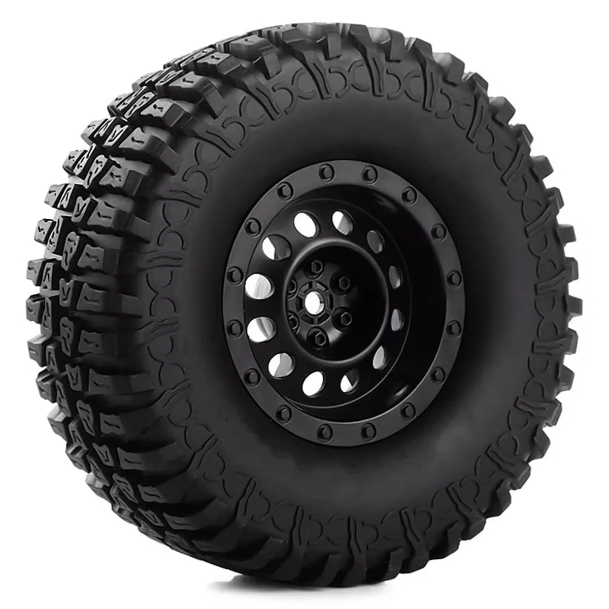 Rc Tire Jante pour Axial pour SCX10 90046 pour Tamiya pour CC01 pour D90 110 4 Pièces en Plastique 1.9 "Jeu De Pneus De Jante De Roue pour Voiture sur Chenilles 1/10 RC
