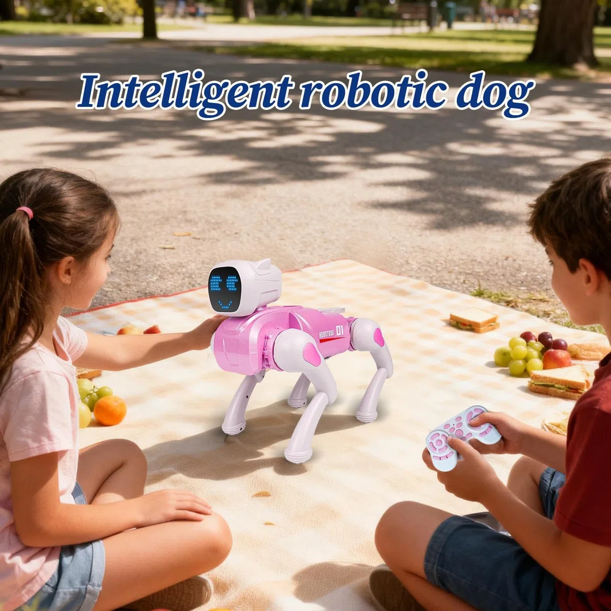 Robot Chiot Voix Réaliste Éducatifs Figurines | Chiens Robots De Compagnie À Marche Intelligente Garçons Jeunes Maison Jardin Intérieur Classe Maternelle Anniversaire Fêtes