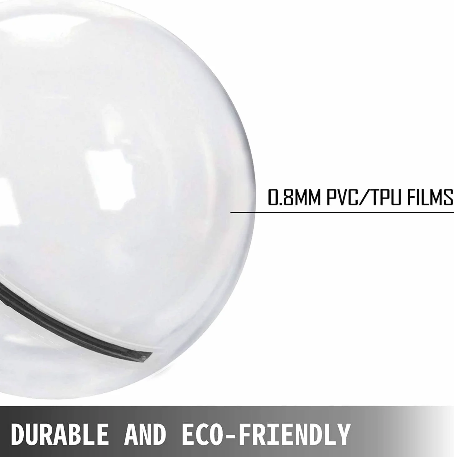 Ballon de marche gonflable avec pompe à air électrique, boule transparente Zorb pour s'amuser en toute sécurité dans la piscine ou le lac