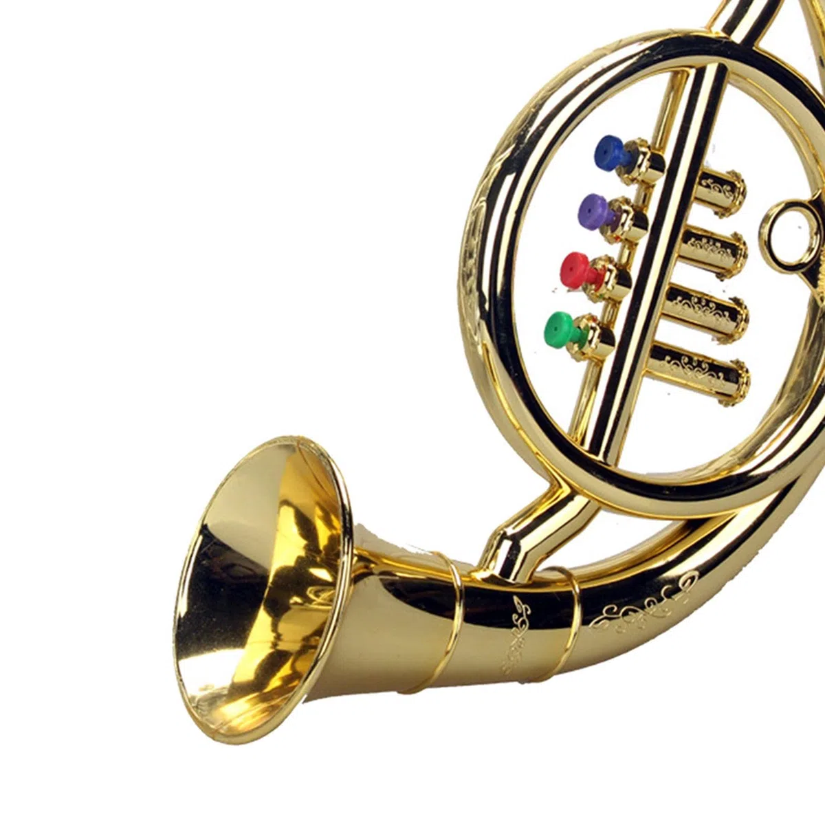 Cor D'harmonie, Instrument de Musique Factice, Idéal comme Cadeau pour Les Enfants à Partir de 3 Ans, Or
