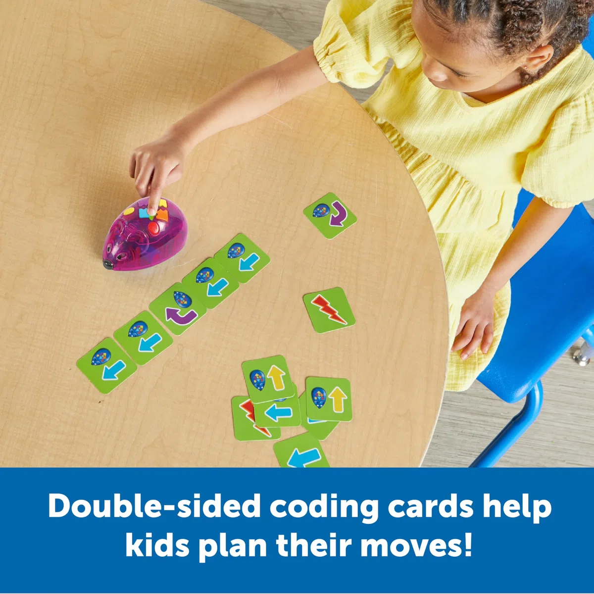 Learning Resources Code & Go Robot Souris Rechargeable, Jouets Mixte, Robot programmable interactif sans écran, dès 4 Ans