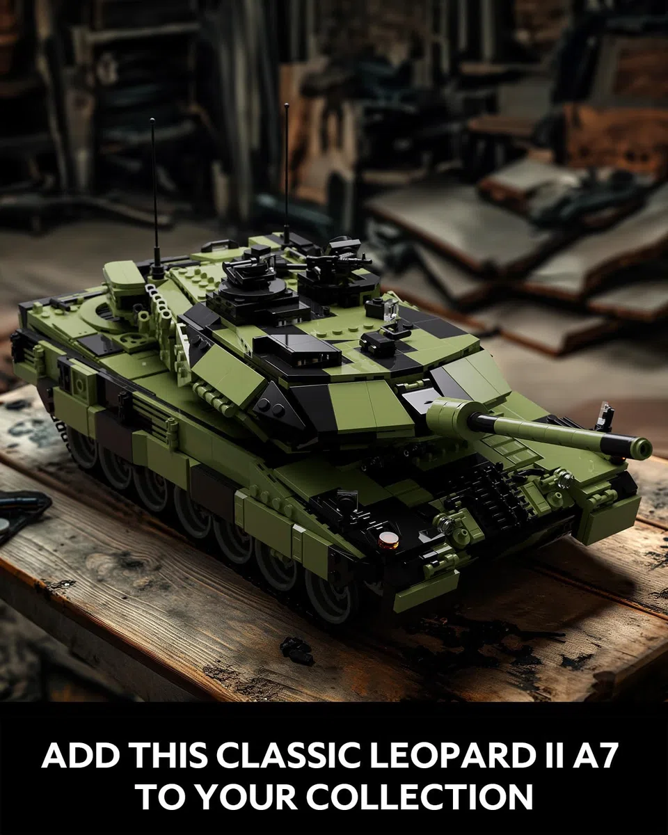 Nifeliz Leopard II A7 Tank, Jeu de Construction de Chars Militaires pour Adultes, Maquette d'armée à Construire et à Exposer, pour Les passionnés de l'armée (2069 PCS, NF10269)