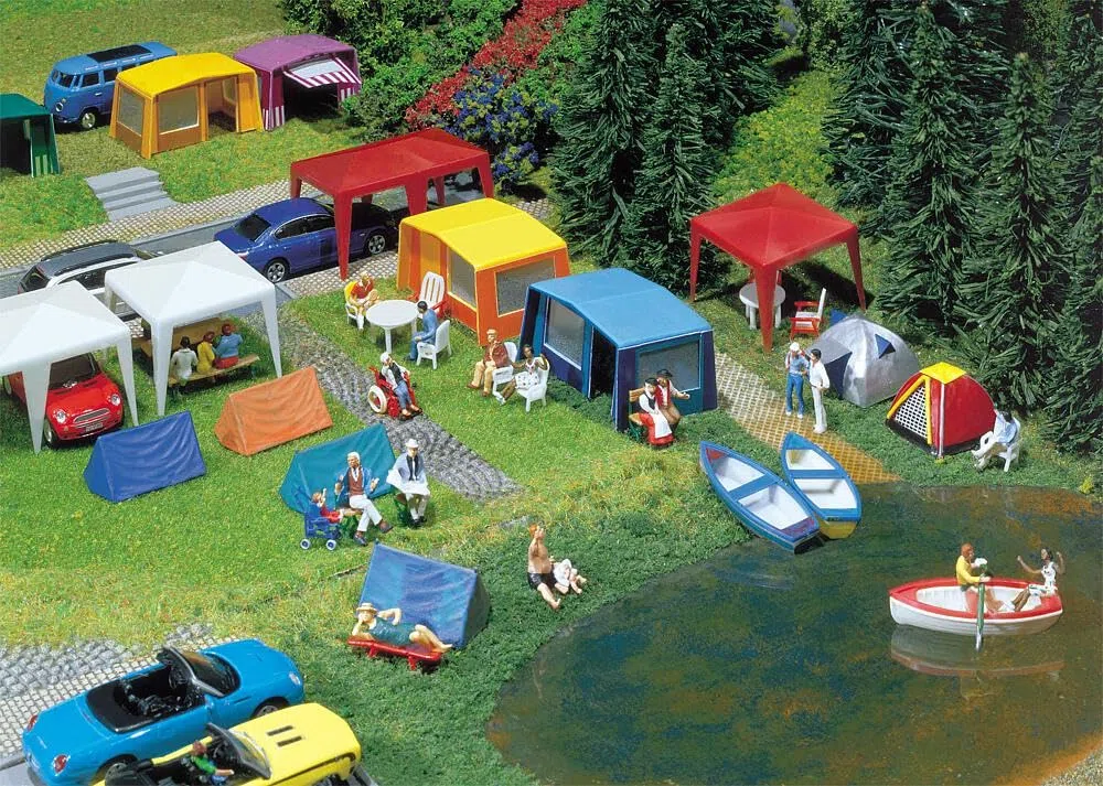 Faller - F130504 - Modélisme - Jeu Tentes Camping