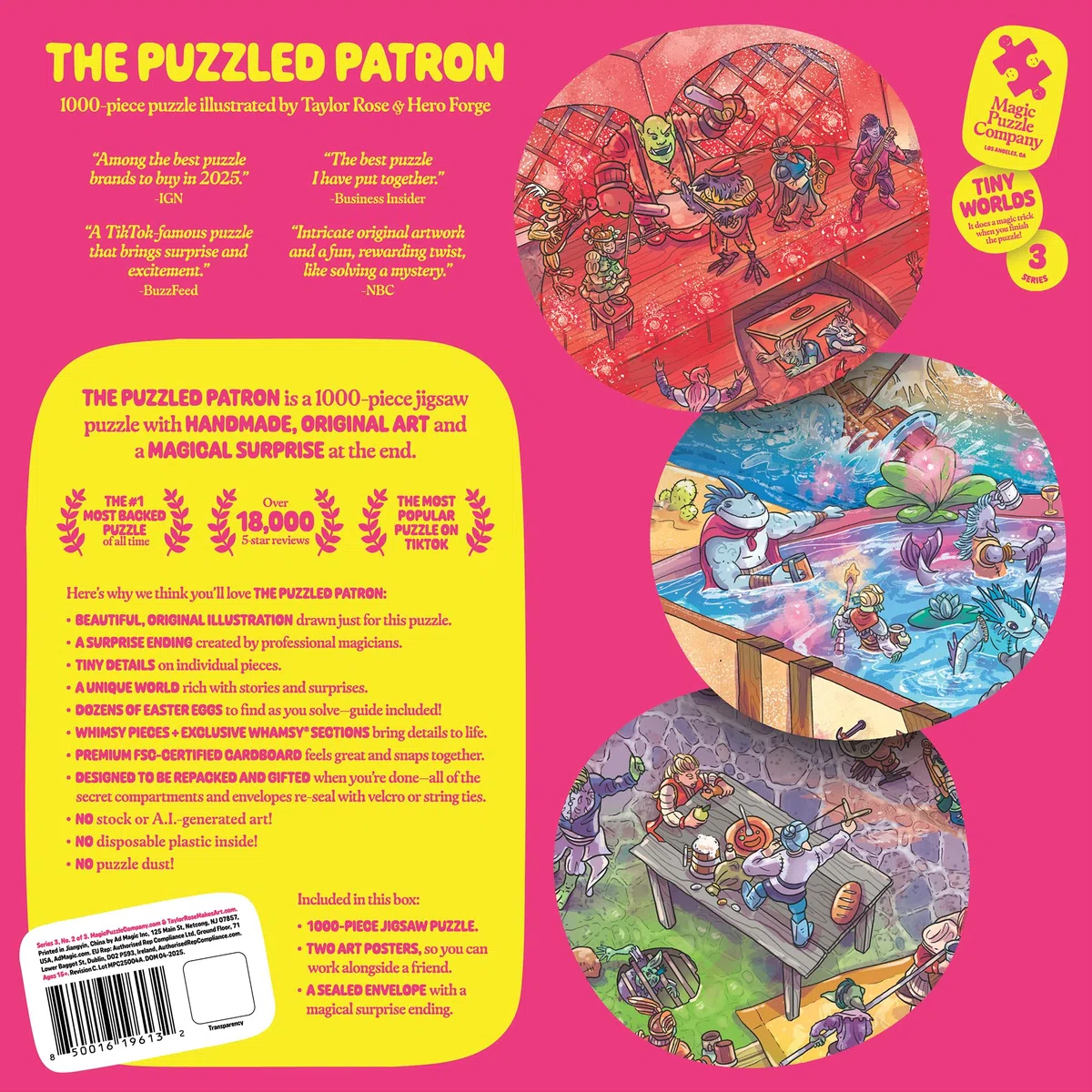 The Puzzled Patron • Puzzle 1000 pièces Magic Puzzle Company • Série 3