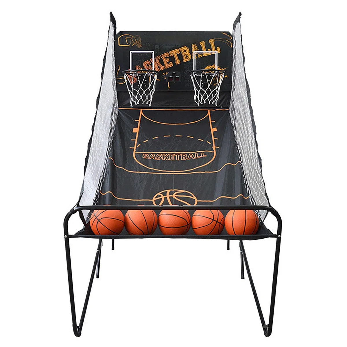 Machine de tir de basket-ball avec marquage électronique - Arceau pliable à montage rapide pour la maison et l'extérieur